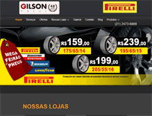 Tablet Screenshot of gilsonpneus.com.br